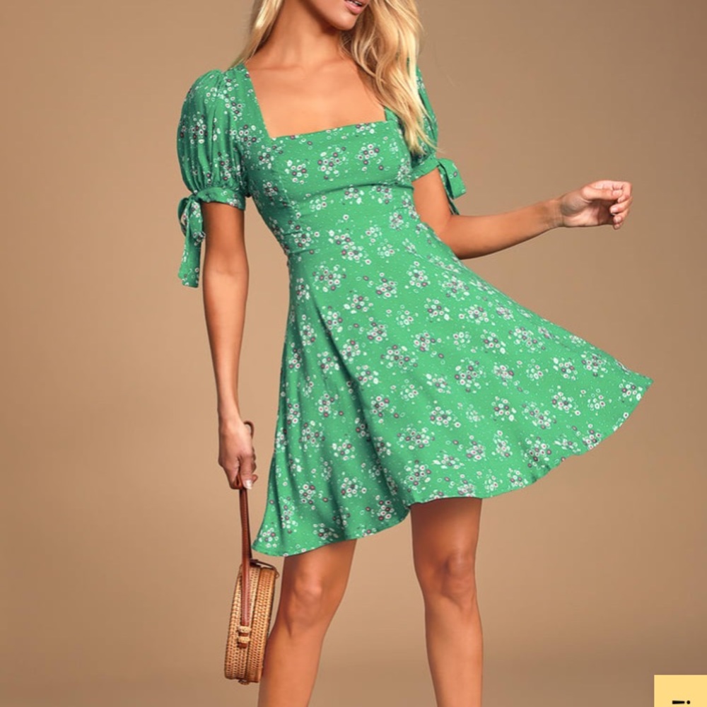 Lulus floral skater dress
